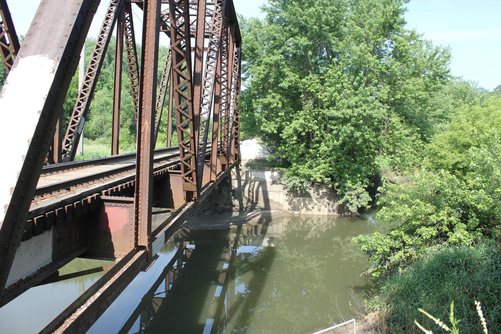 Looking west